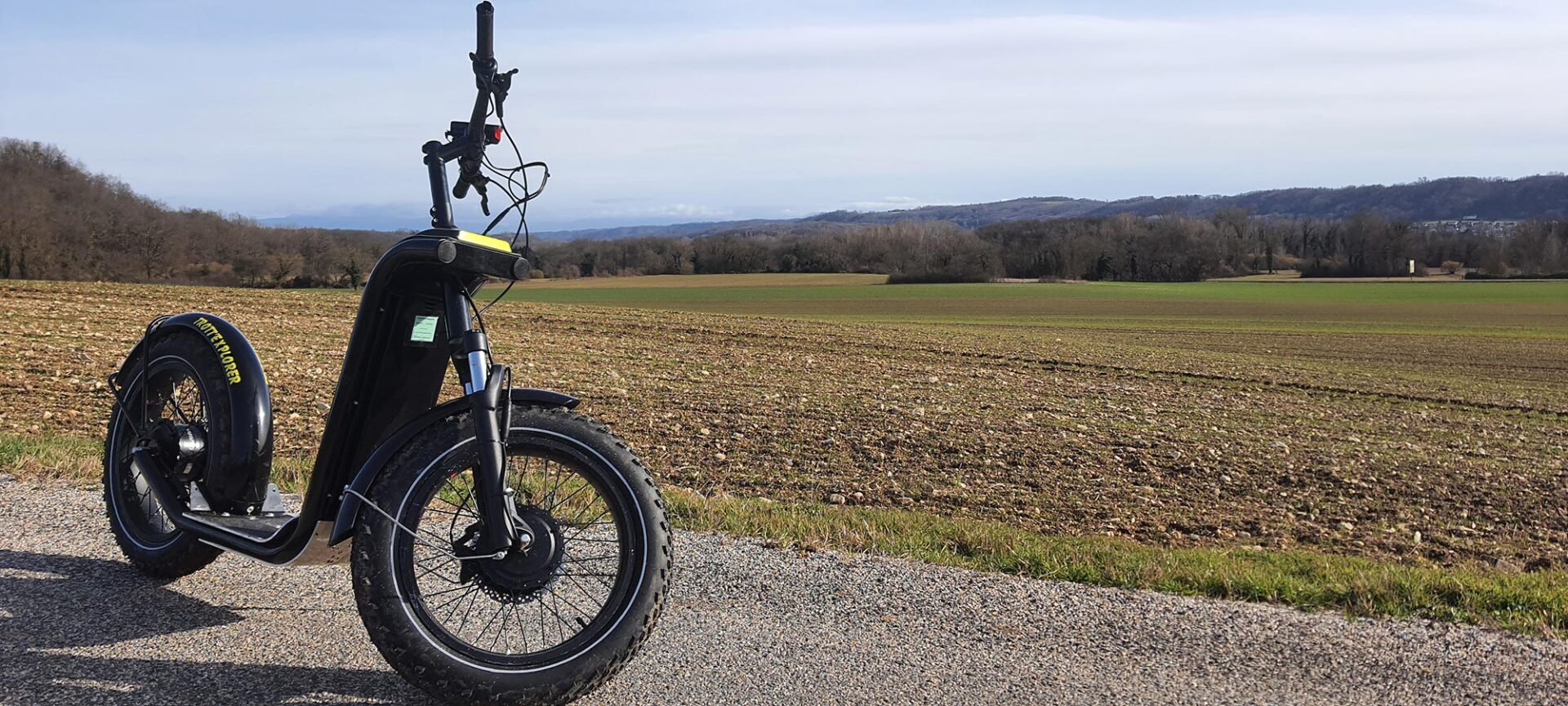 Balade en trottinette électrique tout terrain